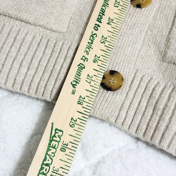 No Boundaries Super Soft Grandpa Cardigan Oatmeal Beige Women’s Sz Large Pockets - Picture 5 of 7